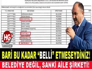 BARİ BU KADAR"BELLİ" ETMESEYDİNİZ!
