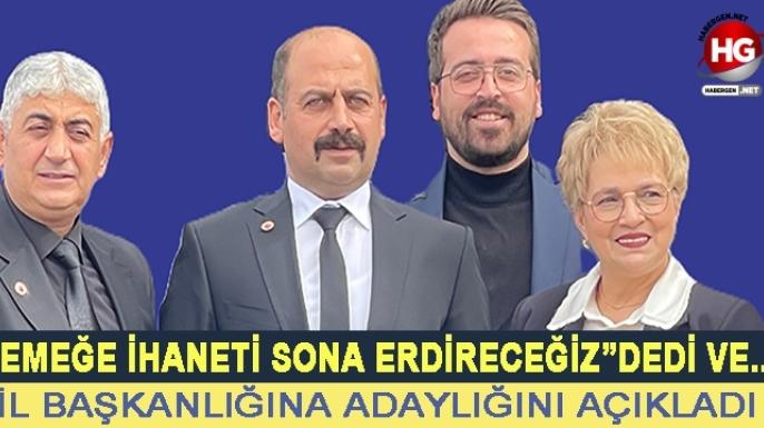 ALİ ÖĞDÜK İL BAŞKANLIĞI ADAYLIĞINI AÇIKLADI