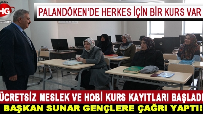 PALANDÖKEN'DE HERKES İÇİN BİR KURS VAR!