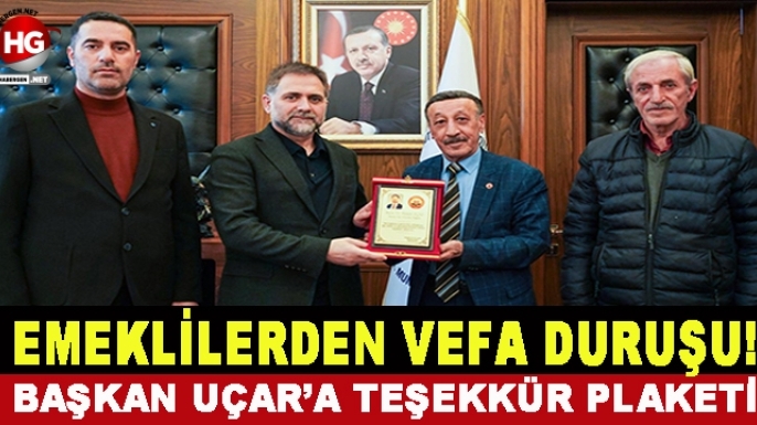 EMEKLİLERDEN VEFA DURUŞU!