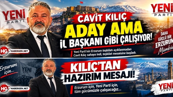 CAVİT KILIÇ ADAYLIĞINI AÇIKLADI, SAHAYA İNDİ